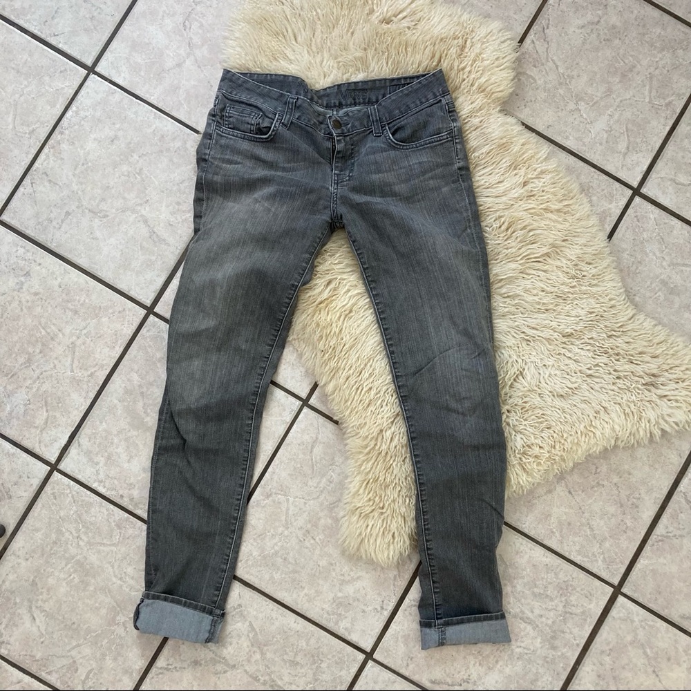 VANS Gray Skinny Jeans size 9